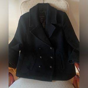 Banana Republic Black Pea Coat